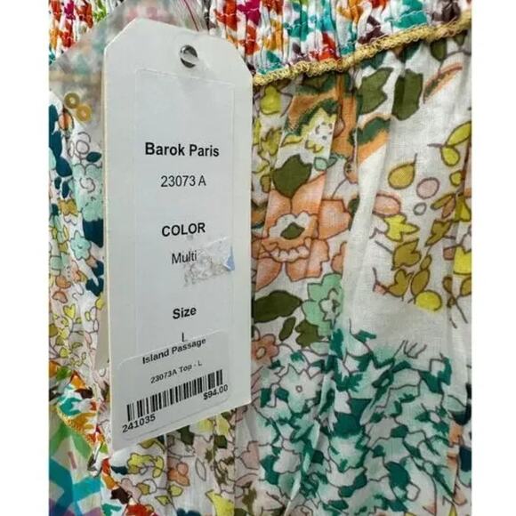 Anthropologie Barok Paris Womens Island Passage High Rise Patchwork Shorts -Sz L - Picture 7 of 8